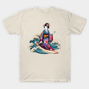 Surfing geisha T-Shirt